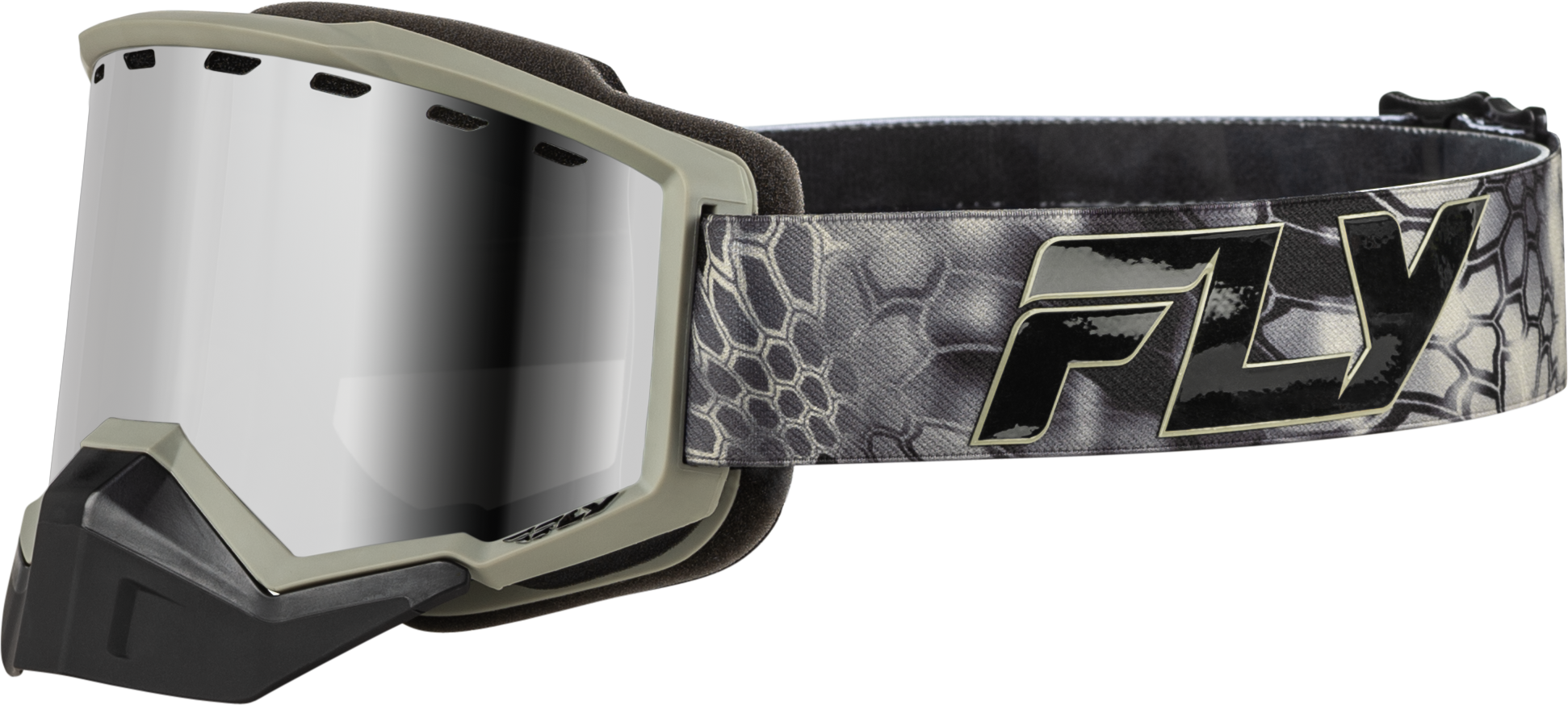 FOCUS SNOW GOGGLE SE KRYPTEK W/ SILVER MIRROR/SMOKE LENS