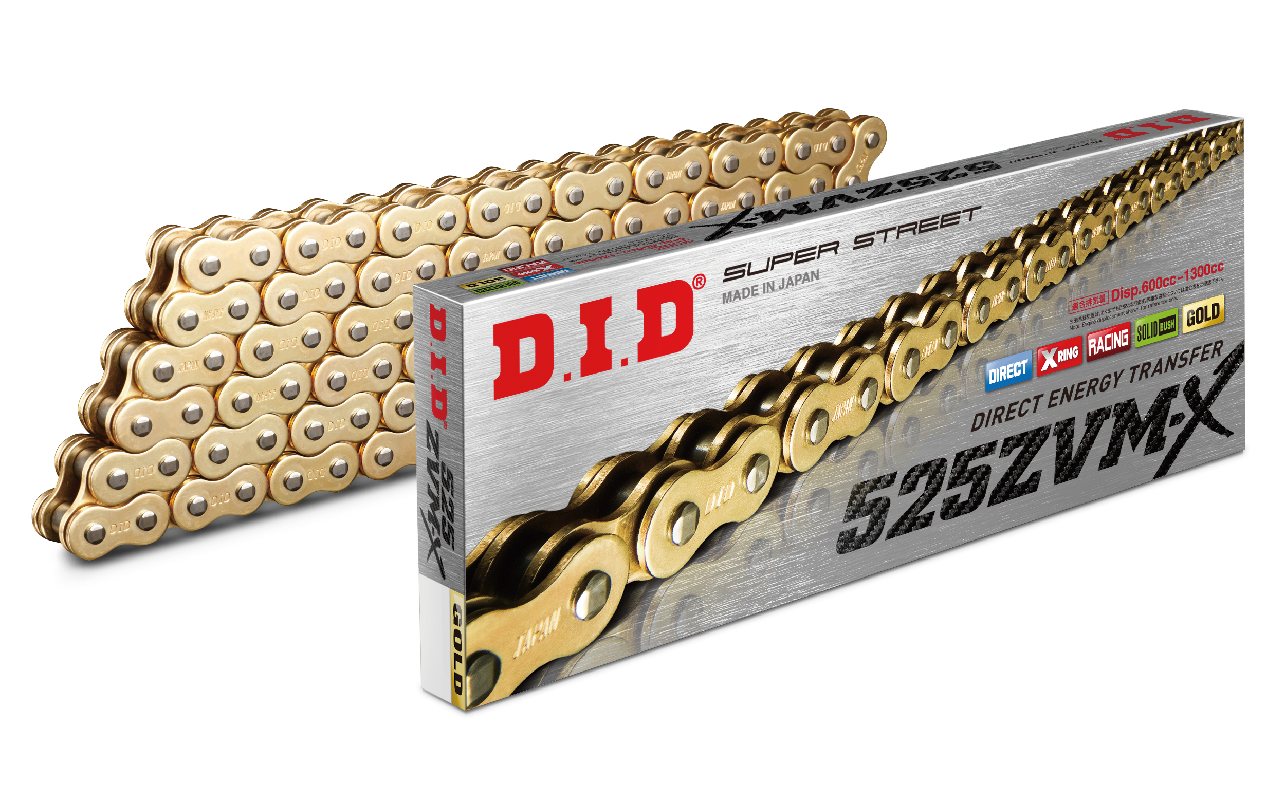SUPER STREET 525ZVMXG-100L X-RING CHAIN GOLD