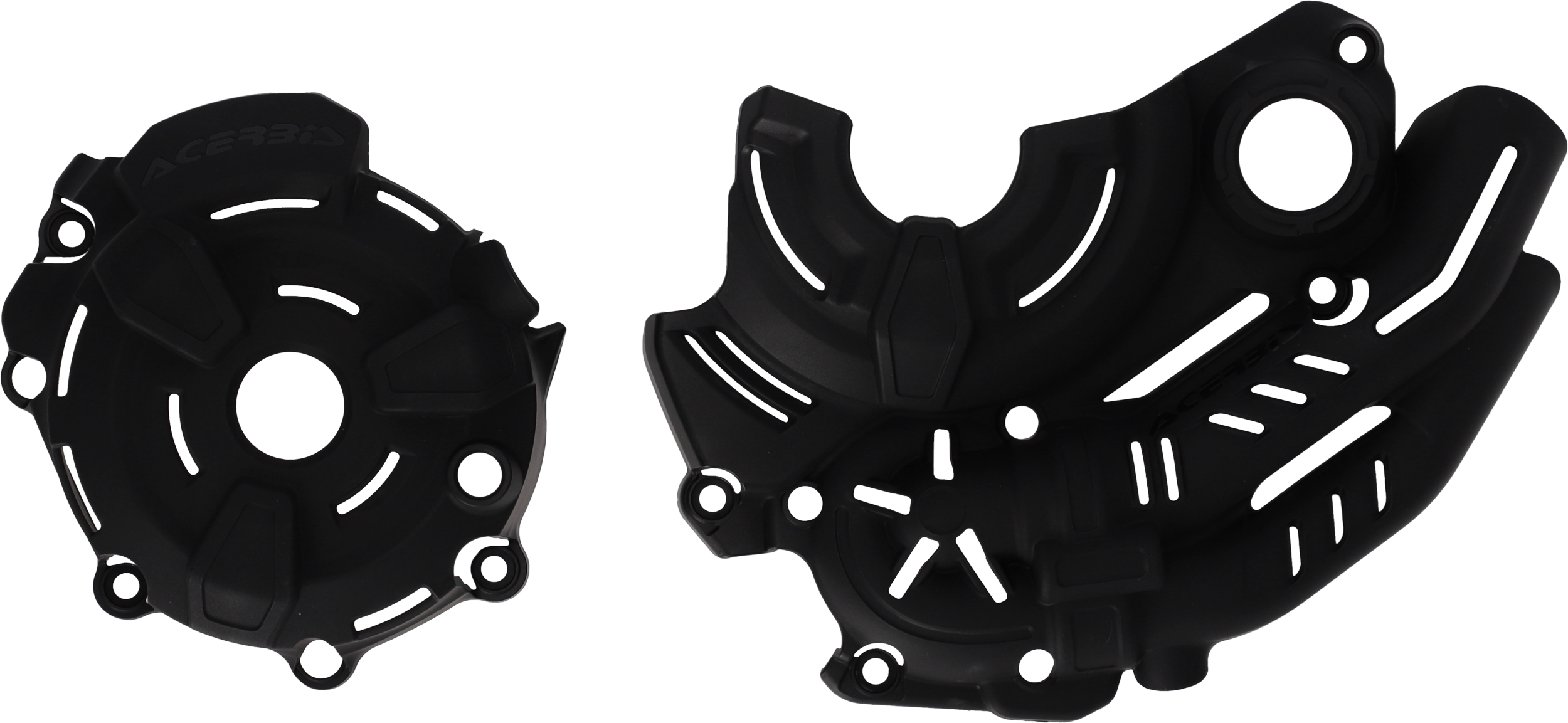 IGNITION/CLUTCH COVERS BLACK YAM