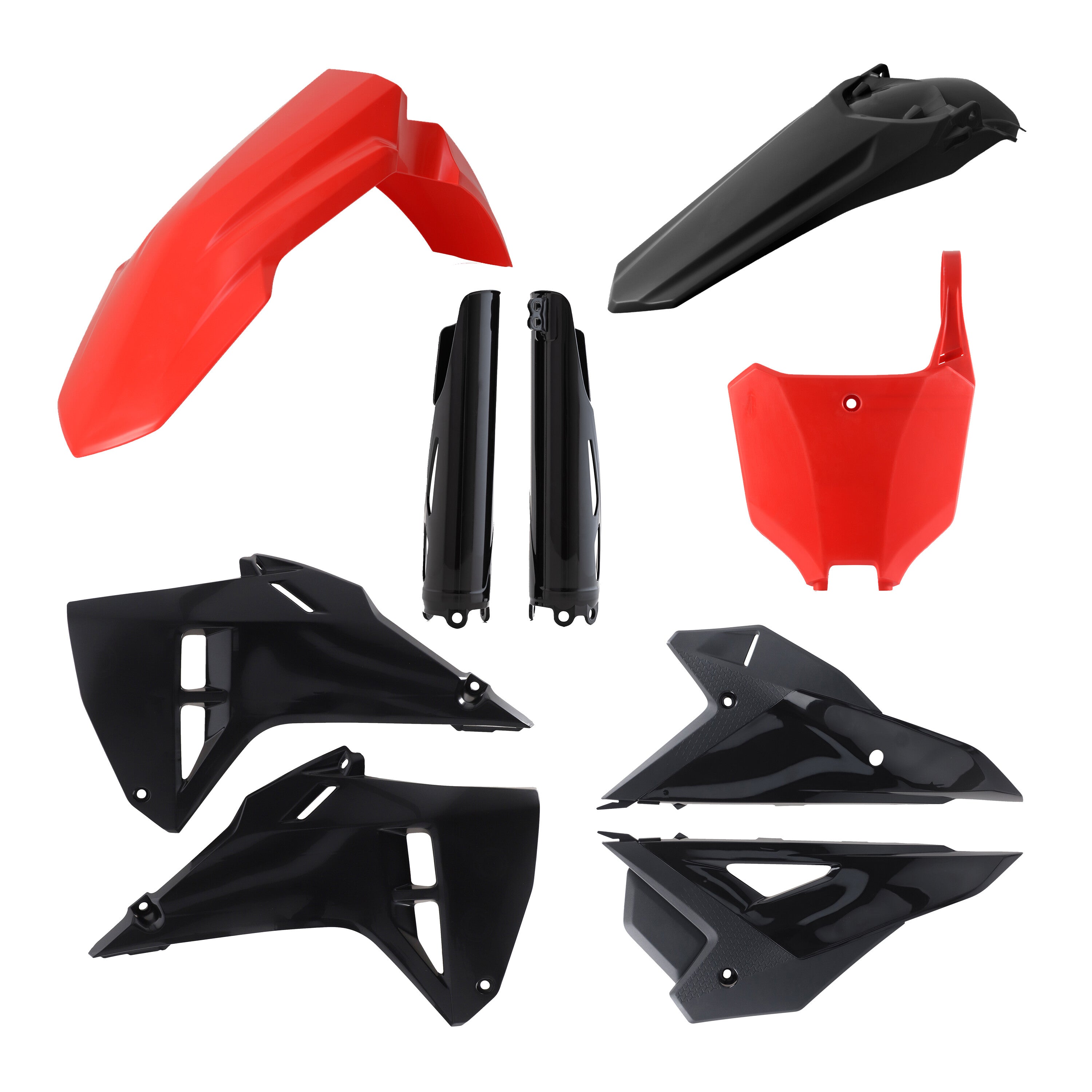 PLASTIC KIT FULL RED/BLACK