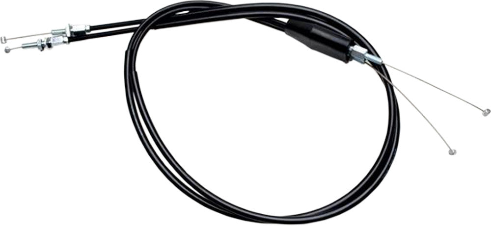 BLACK VINYL THROTTLE PUSH-PULL CABLE SET