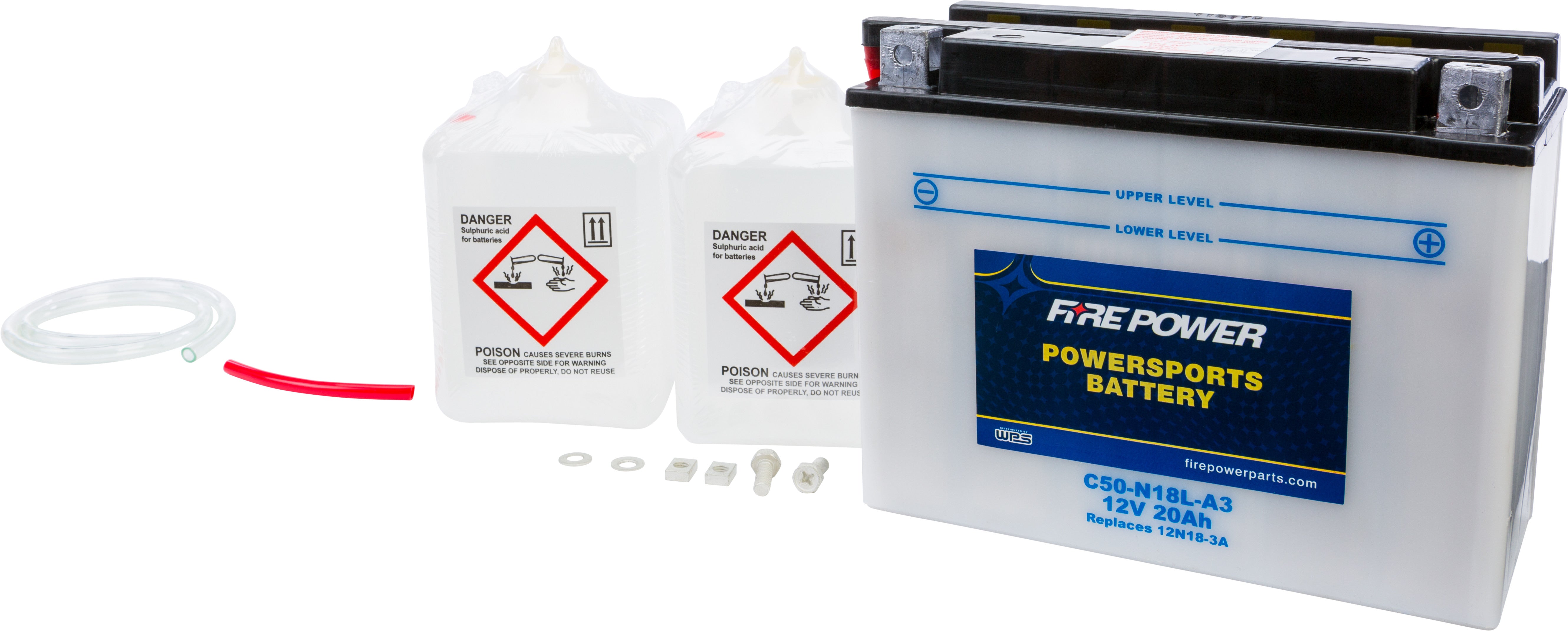 12V Heavy Duty Battery w/Acid Pack