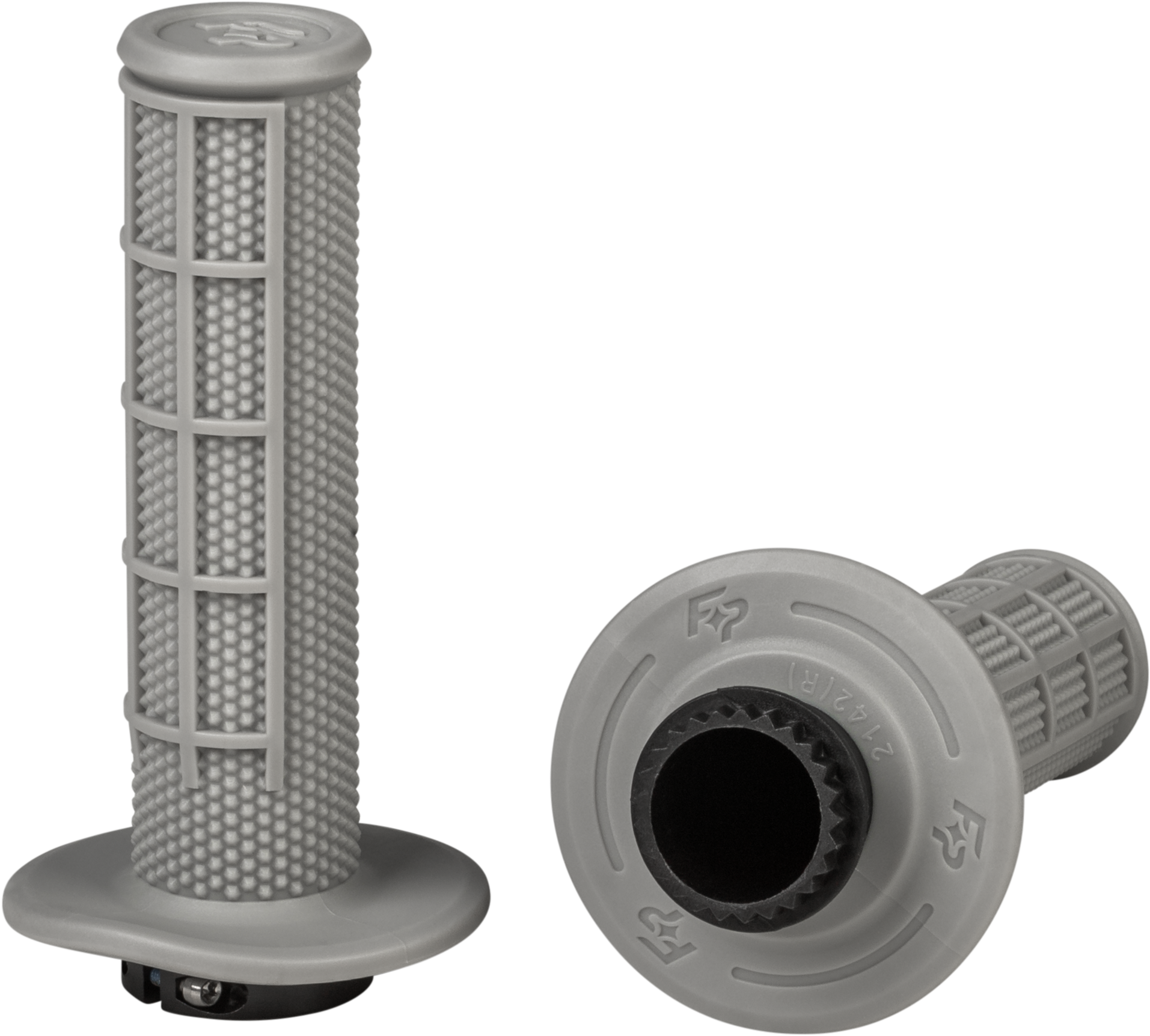CONTROL MX LOCK-ON GRIPS LIGHT GREY (SOFT) HALF WAFFLE