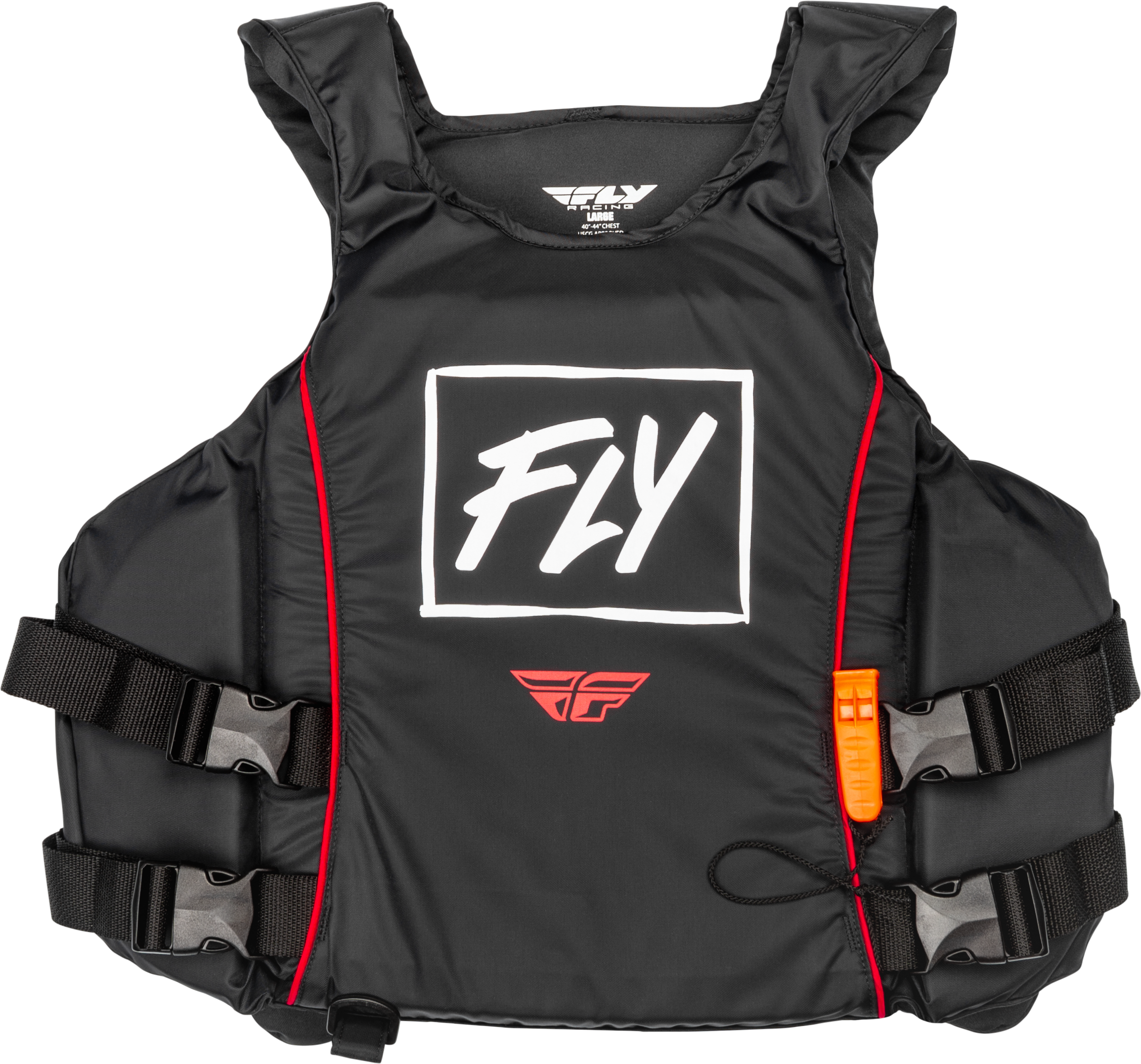 PULLOVER FLOTATION VEST BLACK/WHITE/RED XL