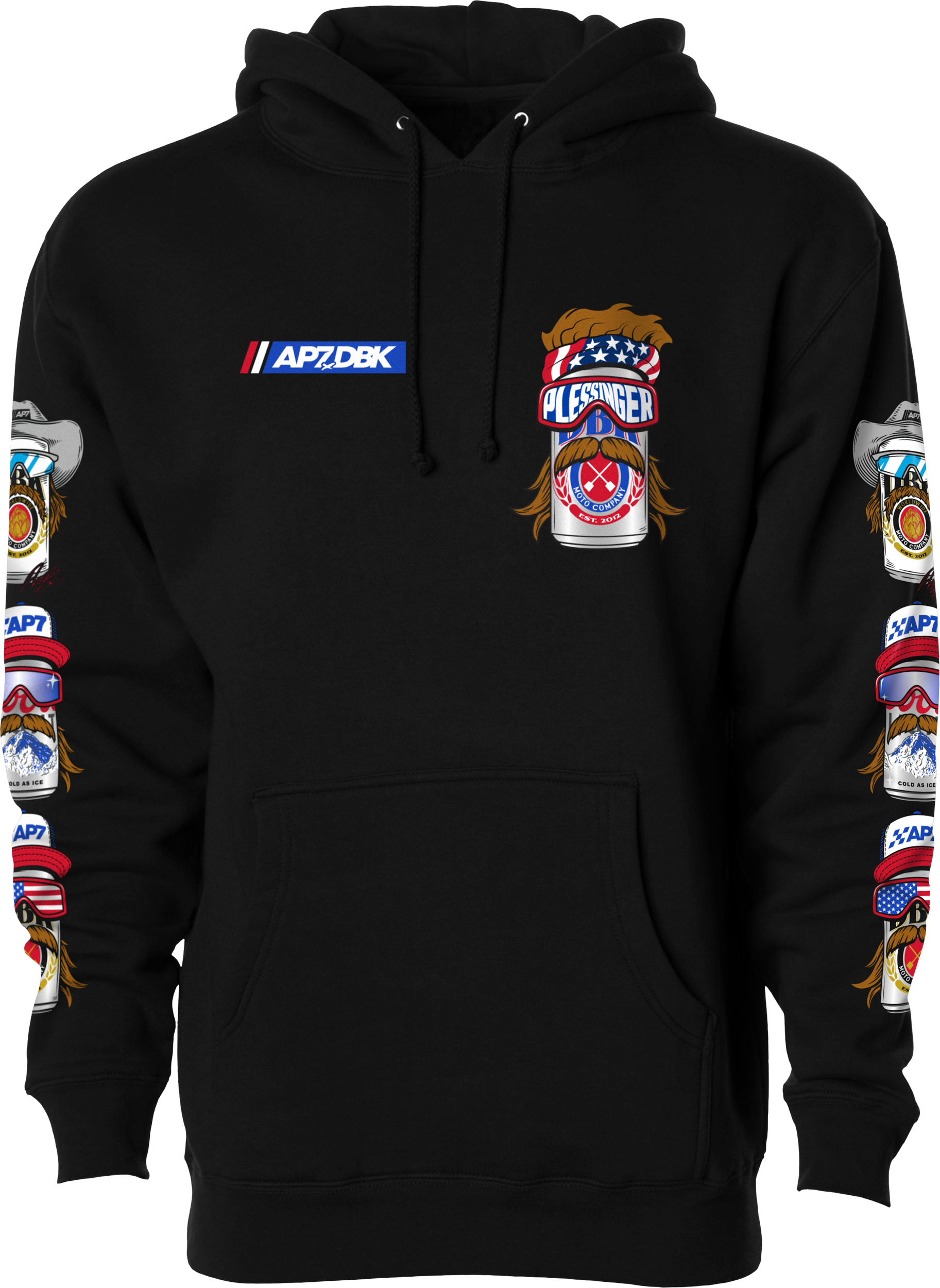 MULLET MADNESS HOODIE BLACK LG