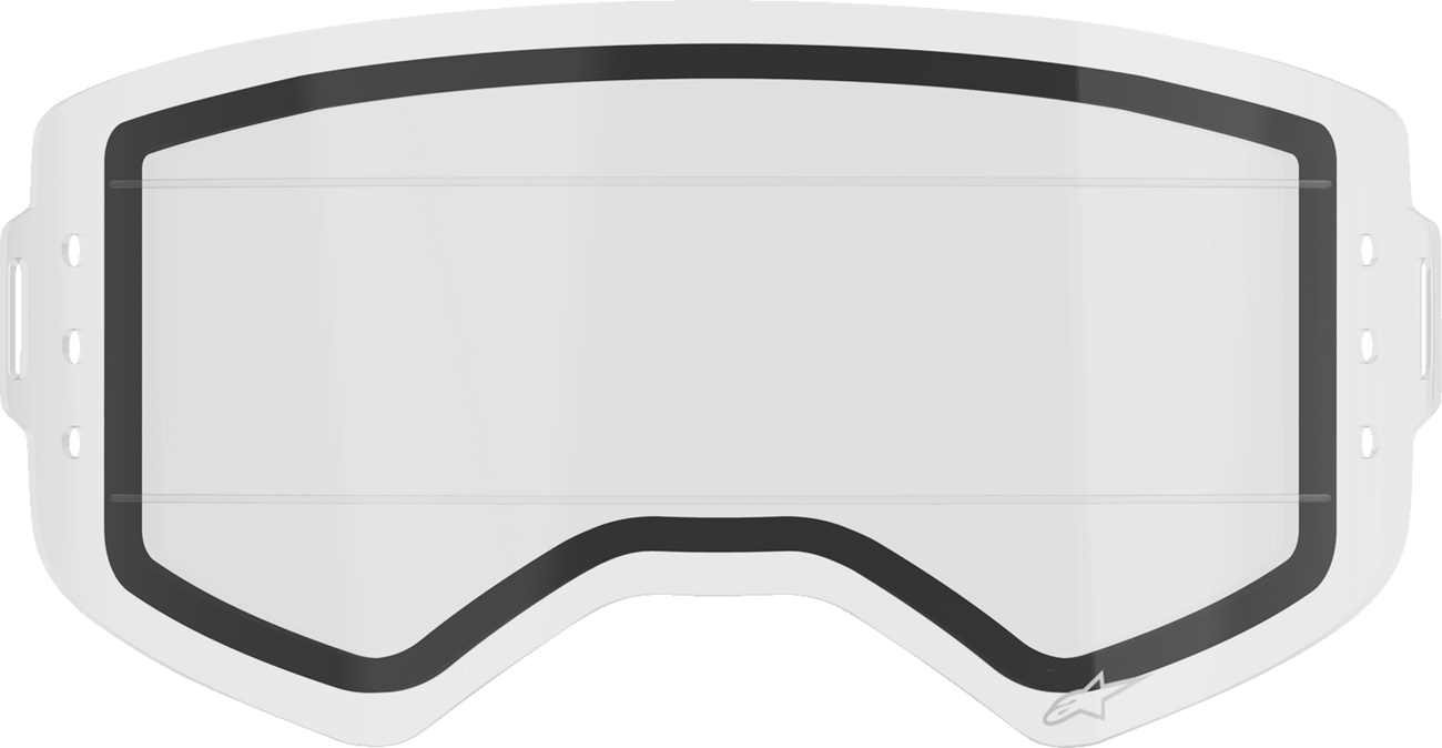 LENS GOGGLE DOUBLE PANE ROLL-OFF STECH CLR