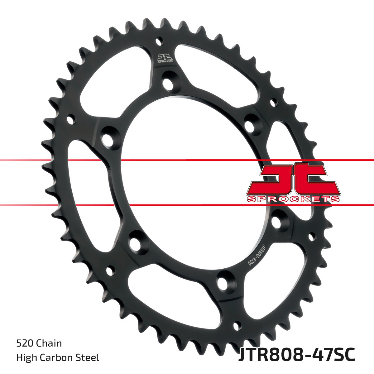 REAR SPROCKET STEEL 47T-520 KAW/SUZ