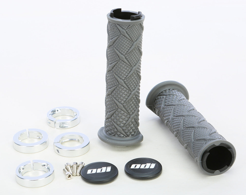 ATV X-TREME LOCKON GRIP SILVER