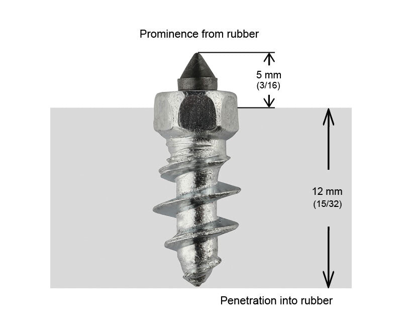 5/8"-15MM STD SCREW STUDS QTY 200