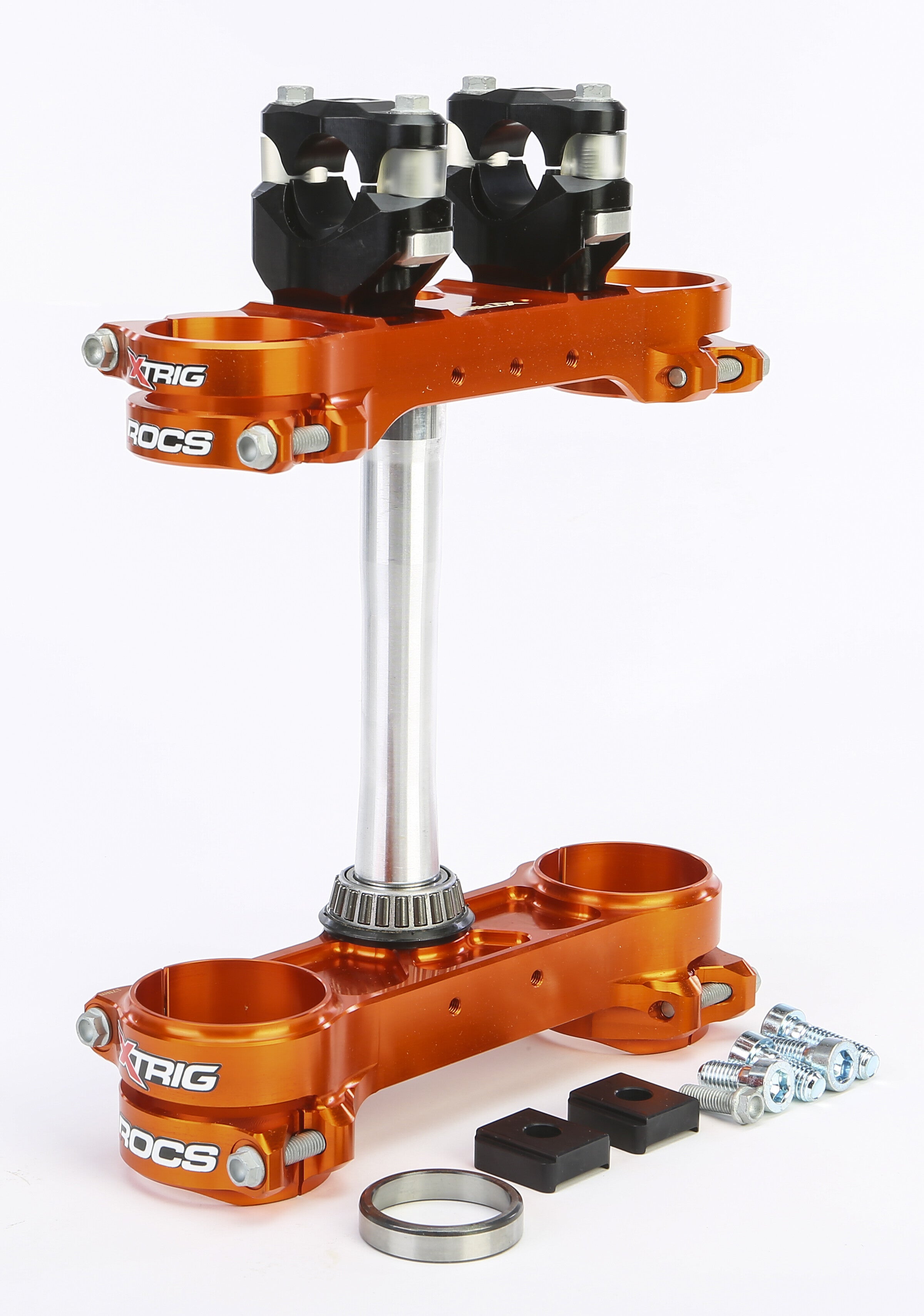 ROCS TECH CLAMP SET ORANGE KTM 14MM