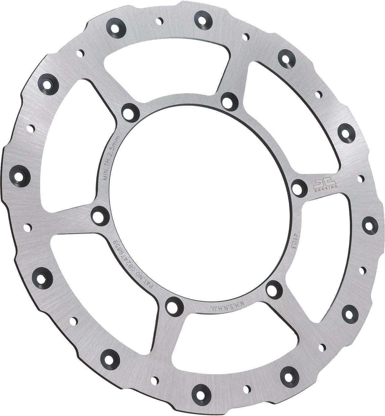 FRONT BRAKE ROTOR SS SELF CLEANING YAM
