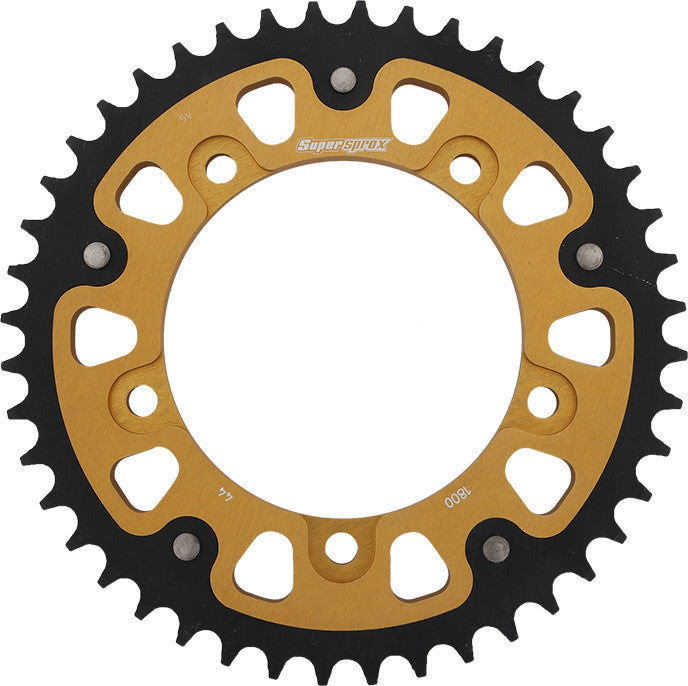 REAR STEALTH SPROCKET ALU/STL 44T-530 GLD TRI