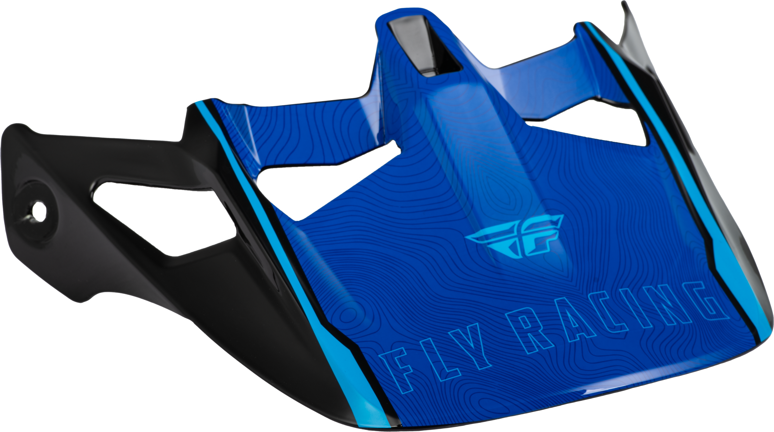 WERX-R HELMET VISOR BLUE CARBON