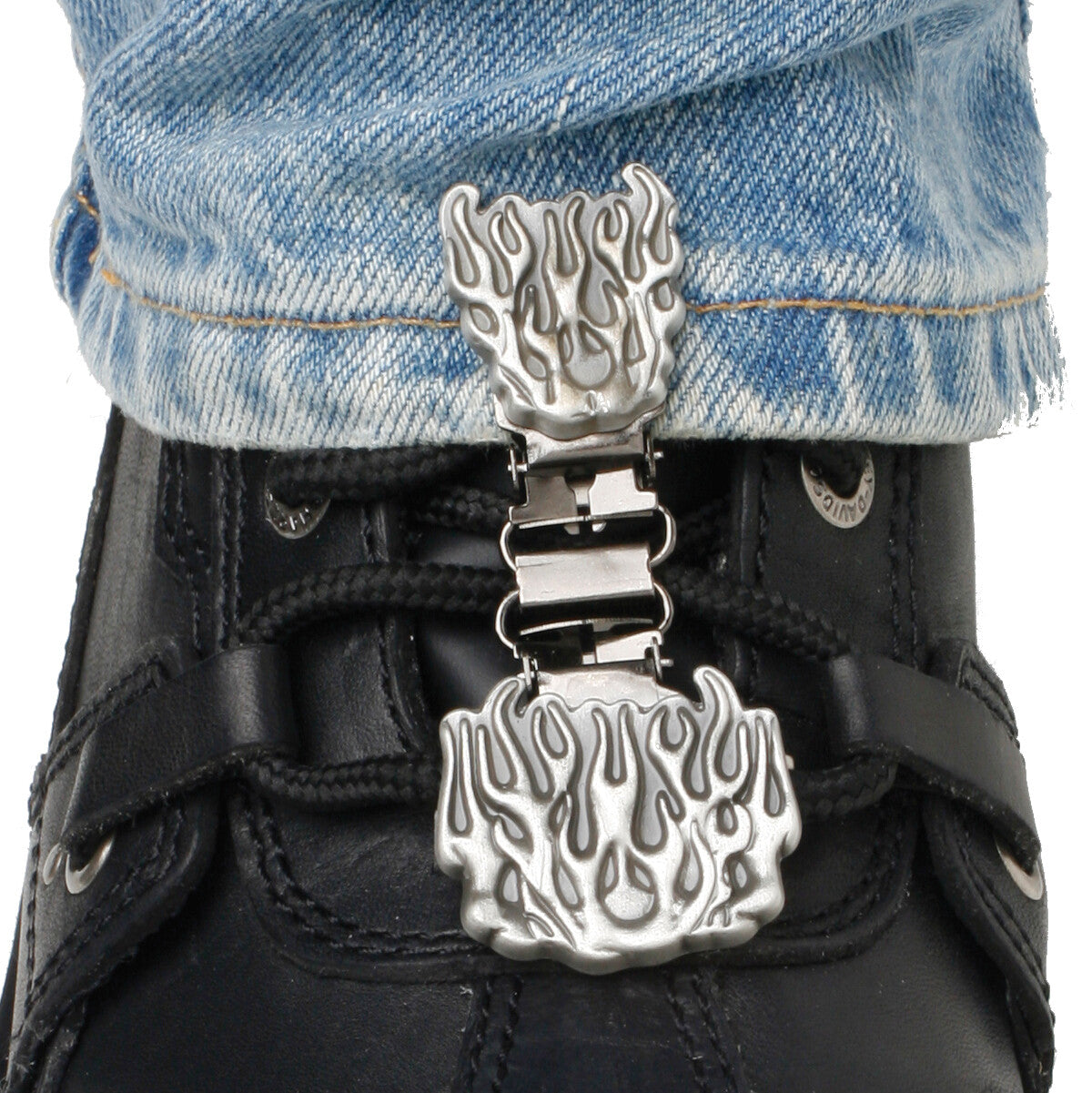 CLIPS FOR LACED BOOTS FLAMES