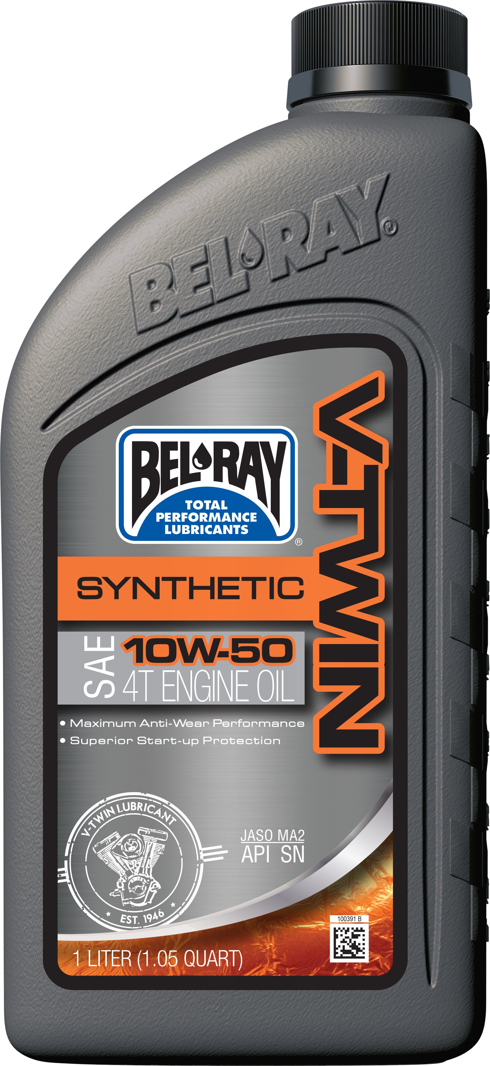 V-TWIN SYNTHETIC OIL 10W50 1L (12/CASE SOLD EA)