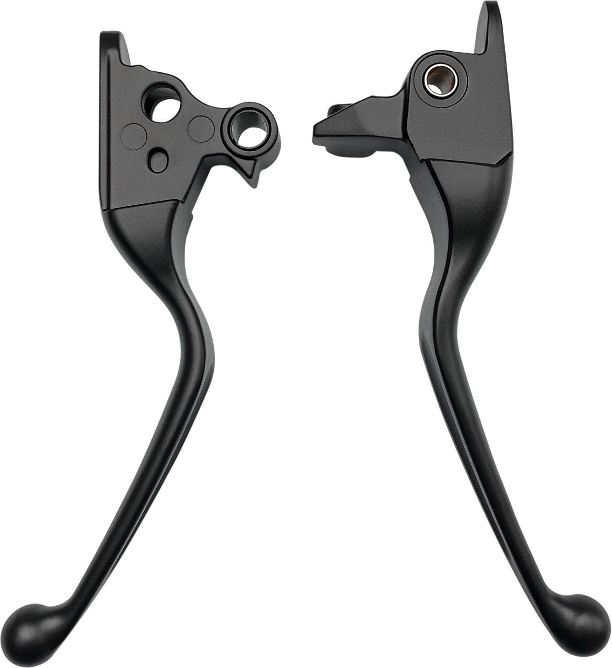 SMOOTH LEVER SET BLACK FLH/FLT 08-13 W/CABLE CLUTCH