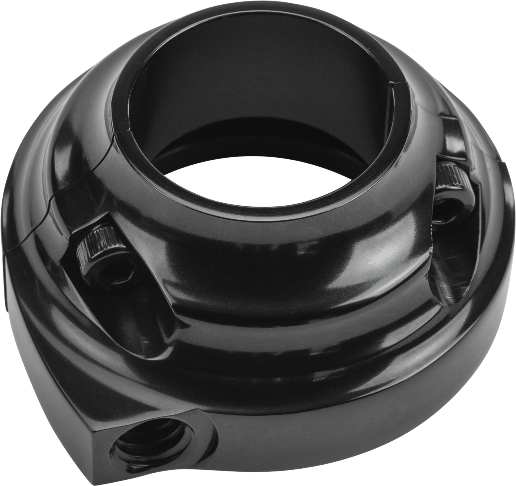 THROTTLE CLAMP SINGLE CABLE SCREW IN STYLE BLACK