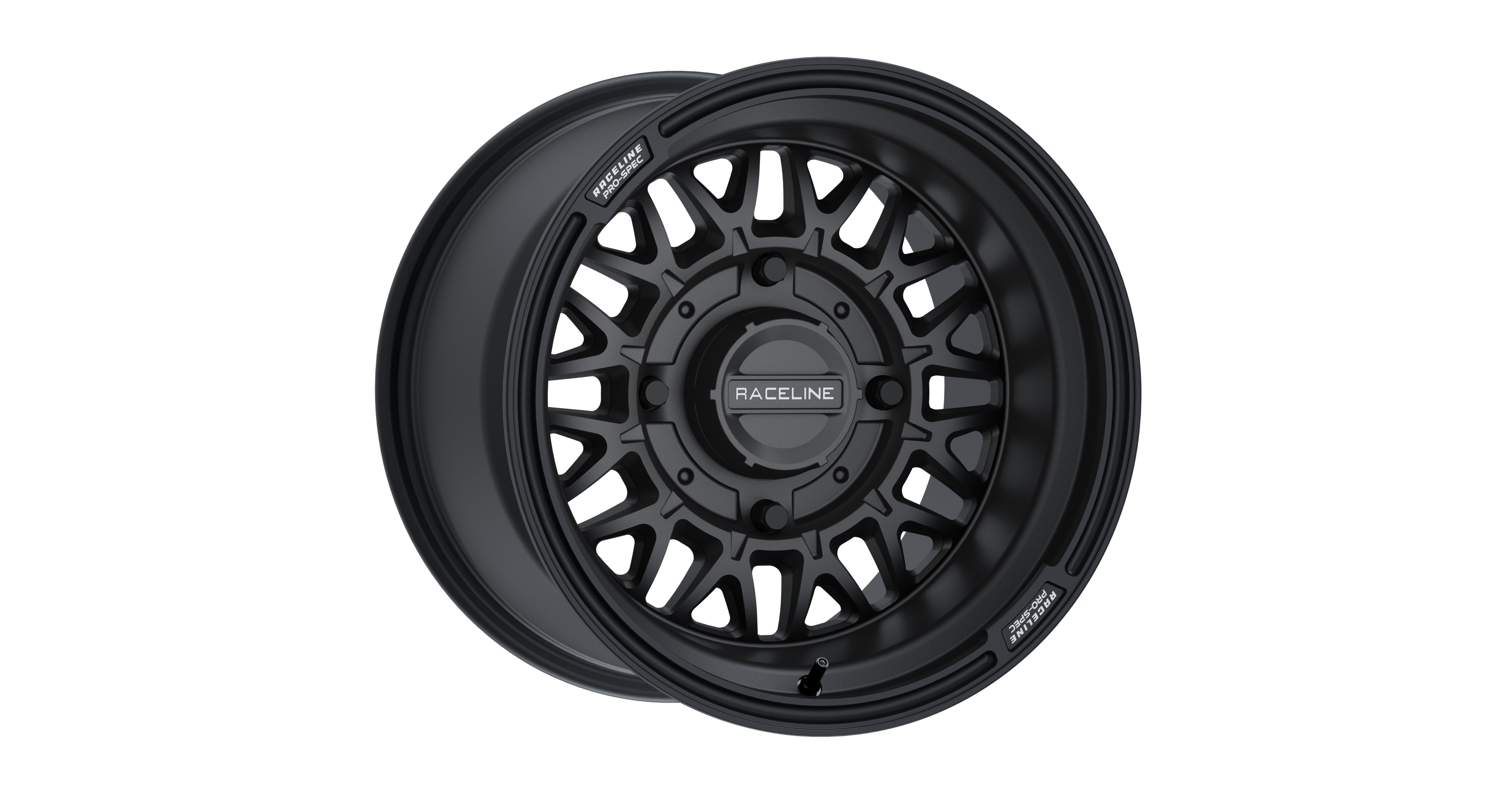 RACELINE OMEGA 15X10 4/156 5+5 (0MM) SATIN BLACK