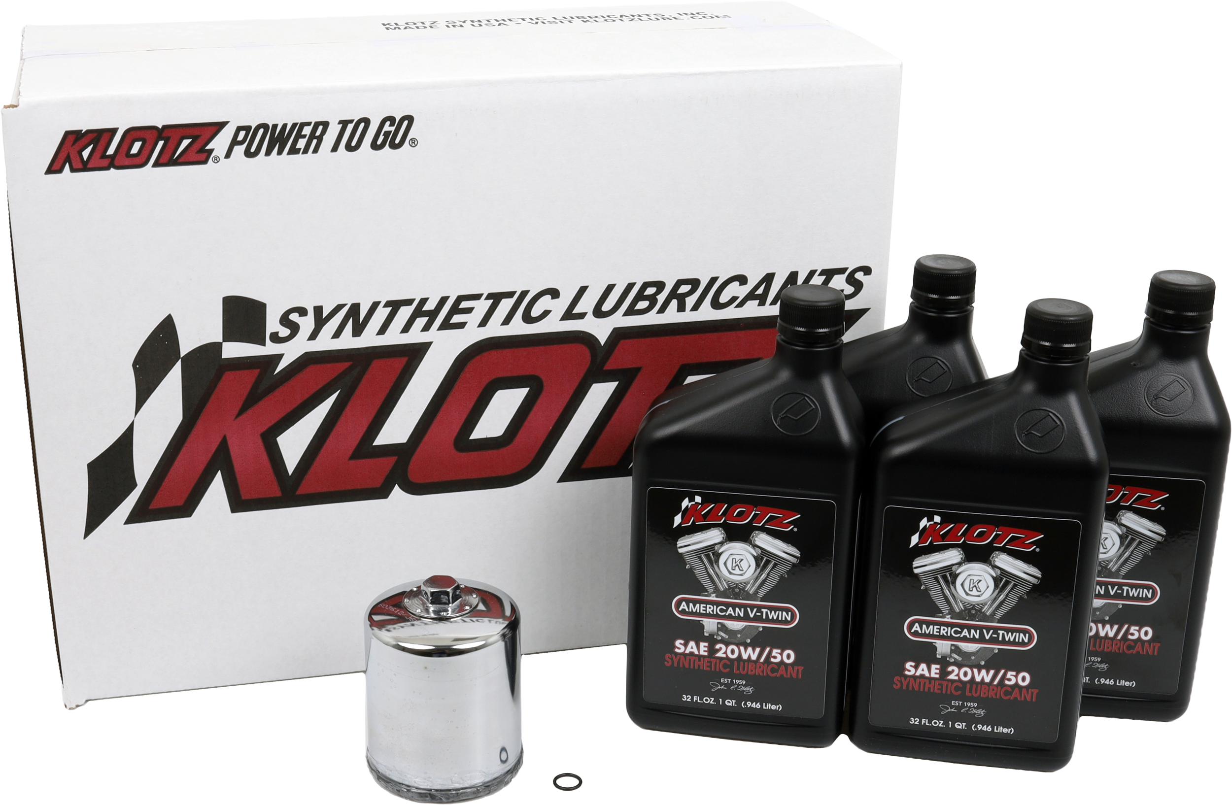 BASIC HARLEY DAVIDSON 4QT SYNTHETIC OIL CHANGE KIT