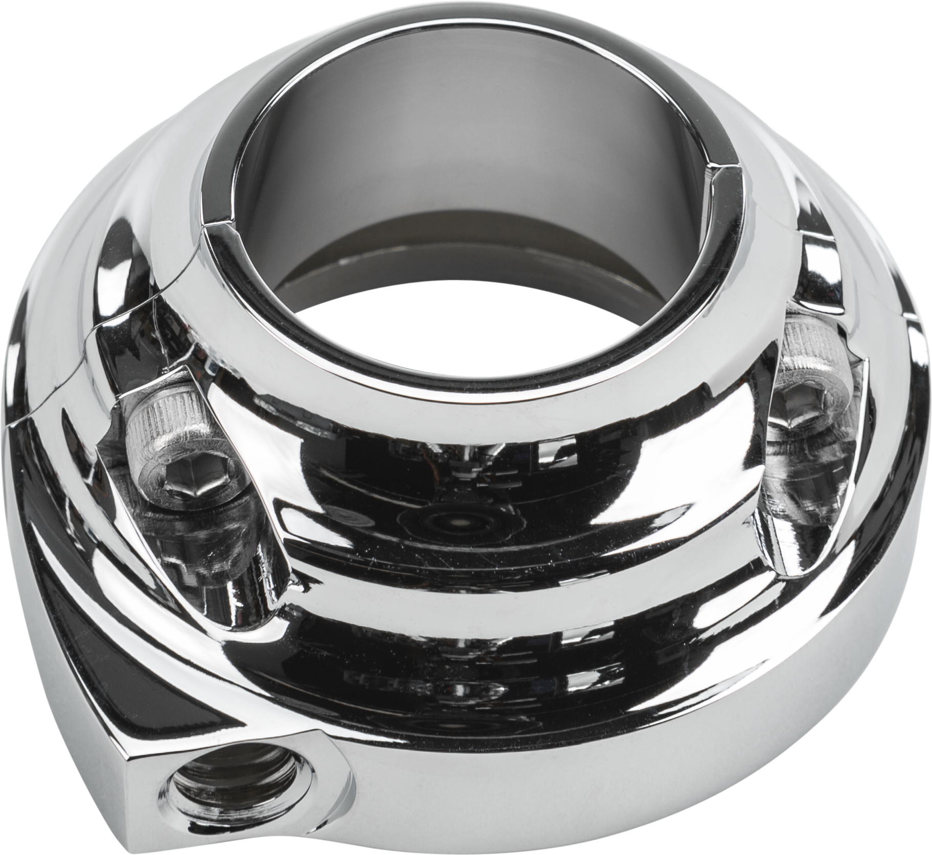 THROTTLE CLAMP SINGLE CABLE SCREW IN STYLE CHROME