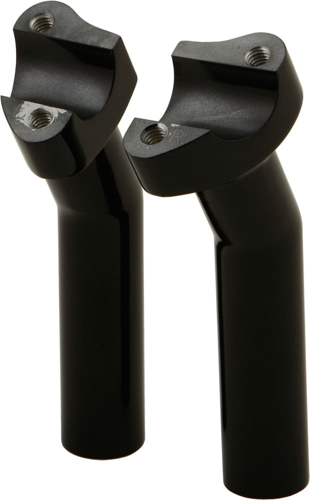 H-BAR RISERS 5.5" PULLBACK BLACK