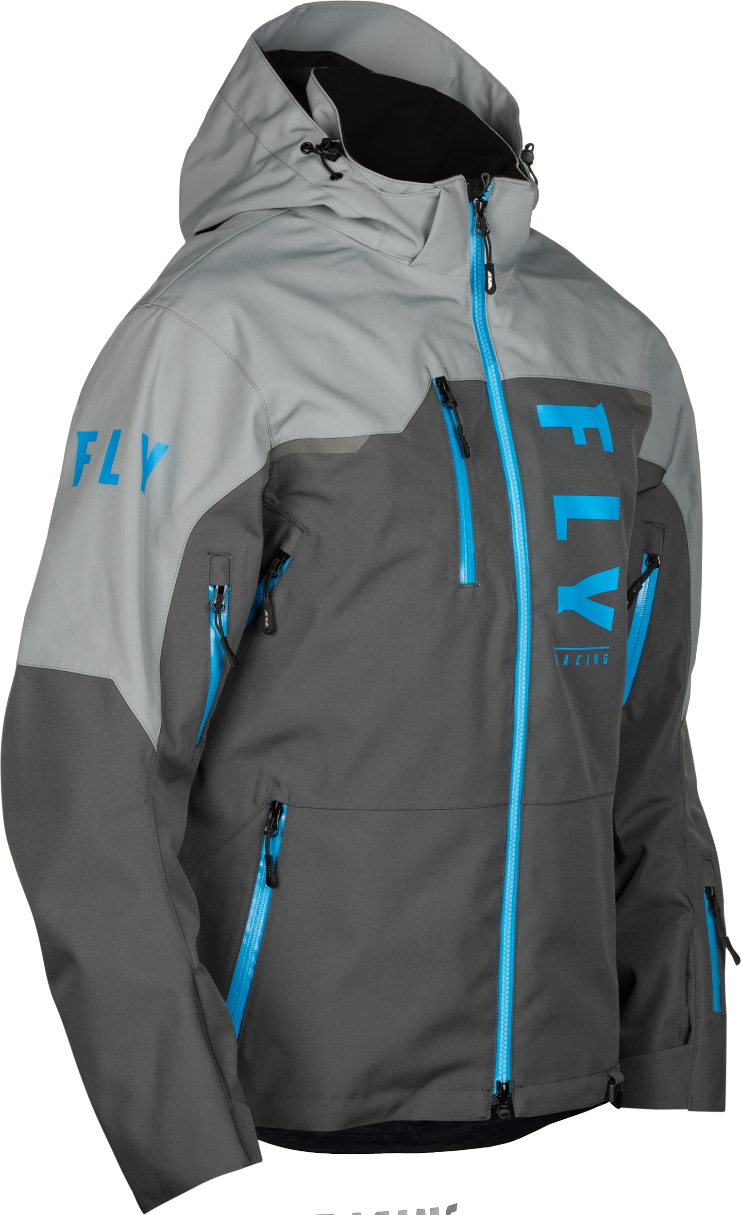 CARBON JACKET GREY/BLUE LG