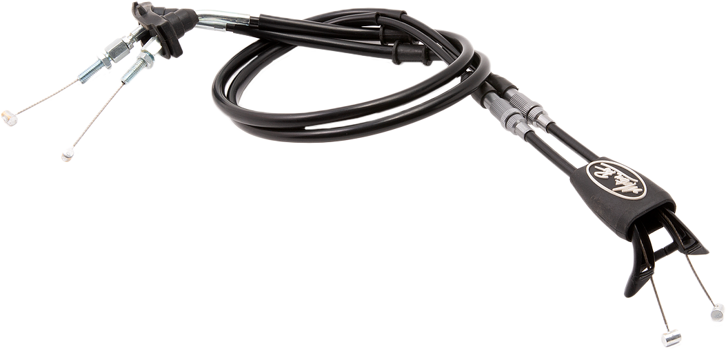 REV 2/3 BLACK VINYL THROTT YAM PUSH-PULL CABLE SET