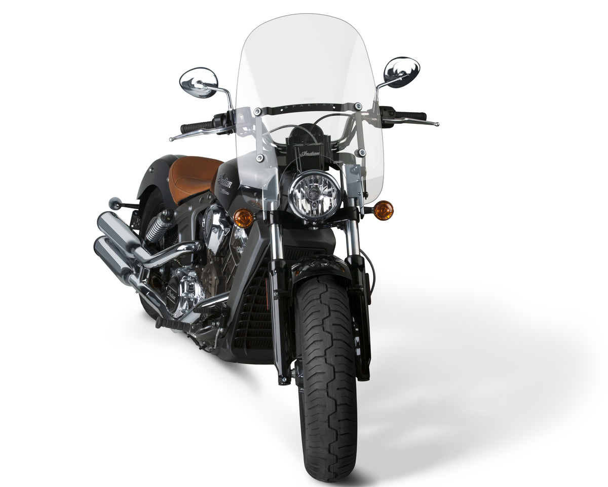 SPARTAN WINDSHIELD 18.5" CLEAR QUICK RELEASE INDIAN