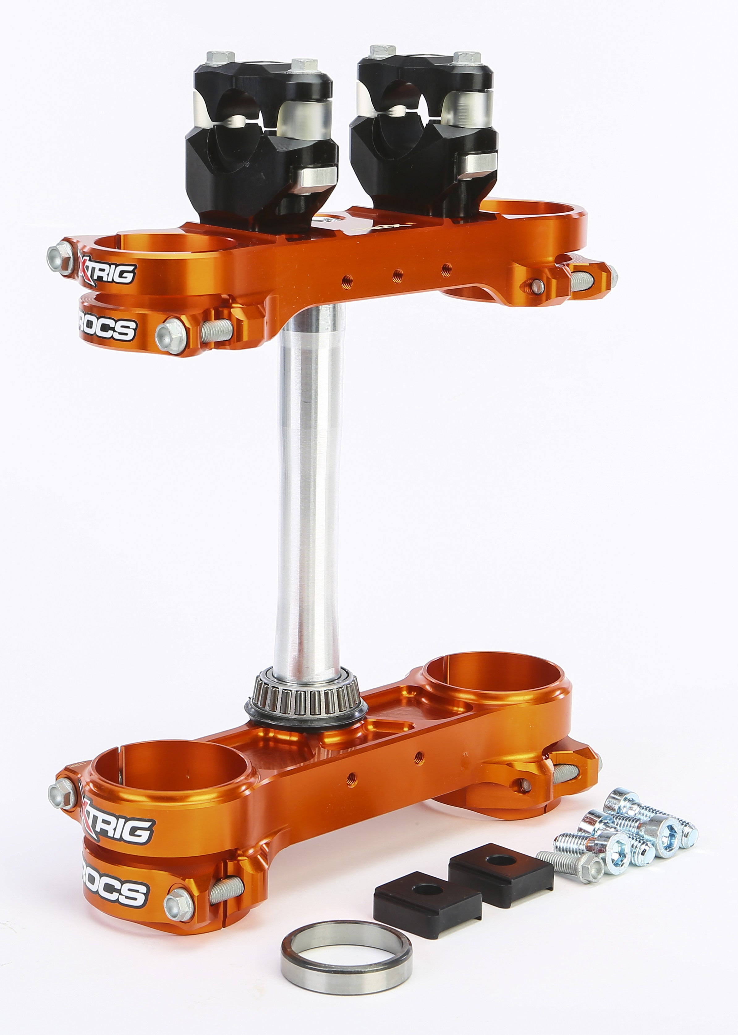 ROCSTECH CLAMP SET ORANGE KTM 22MM