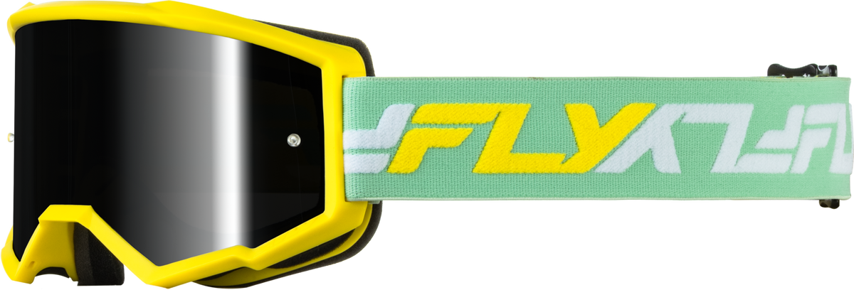 ZONE GOGGLE YELLOW/GREEN W/ BLACK MIRROR/SMOKE LENS