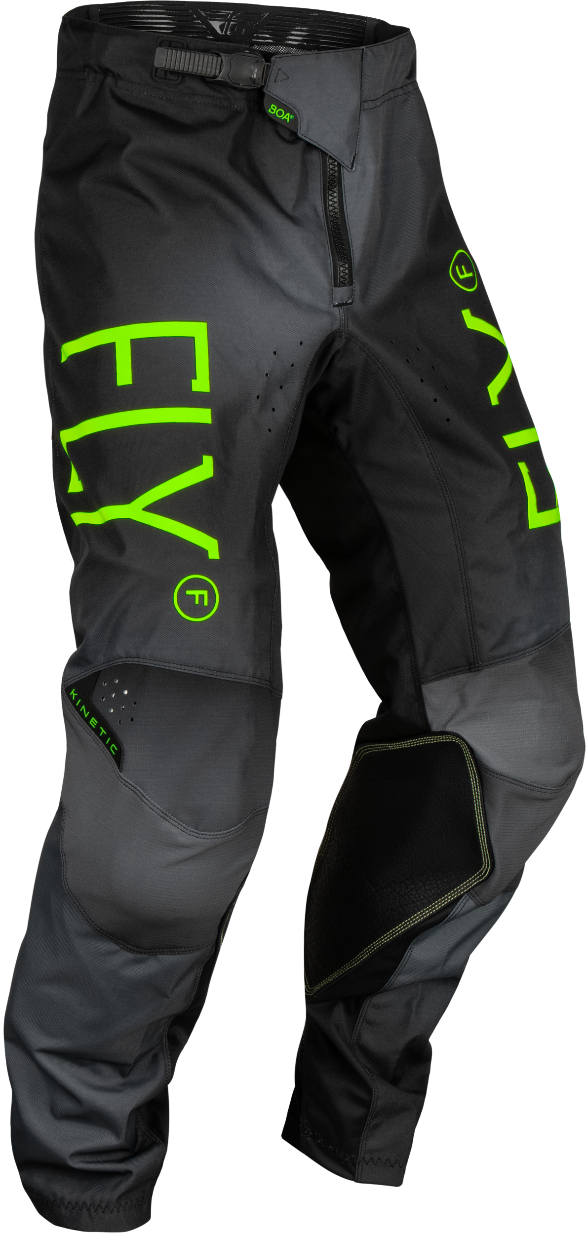 YOUTH KINETIC PRODIGY PANTS CHAR/NEON GREEN/TRUE BLU SZ 18