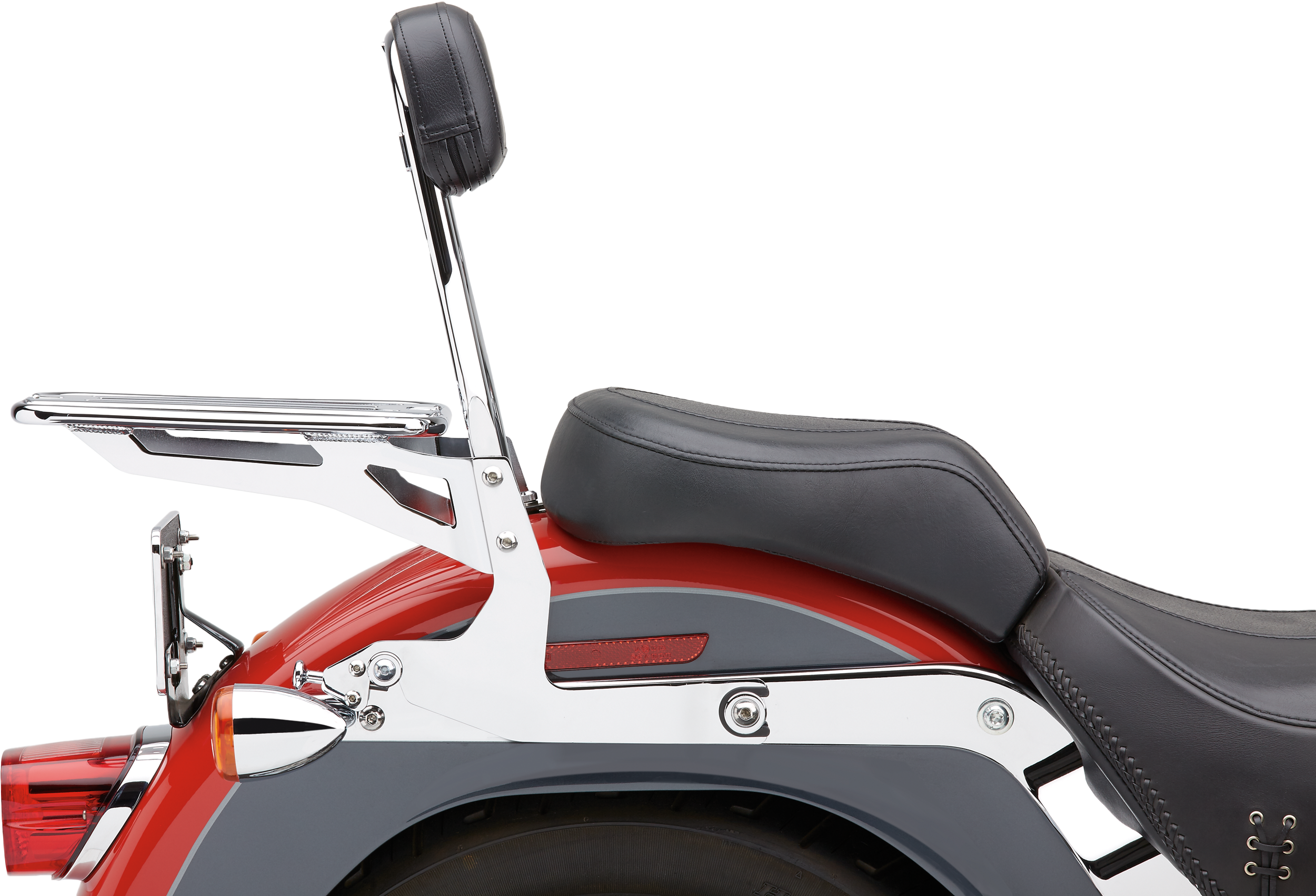 DETACHABLE BACKREST ROUND CHROME SOFTAIL 07-17