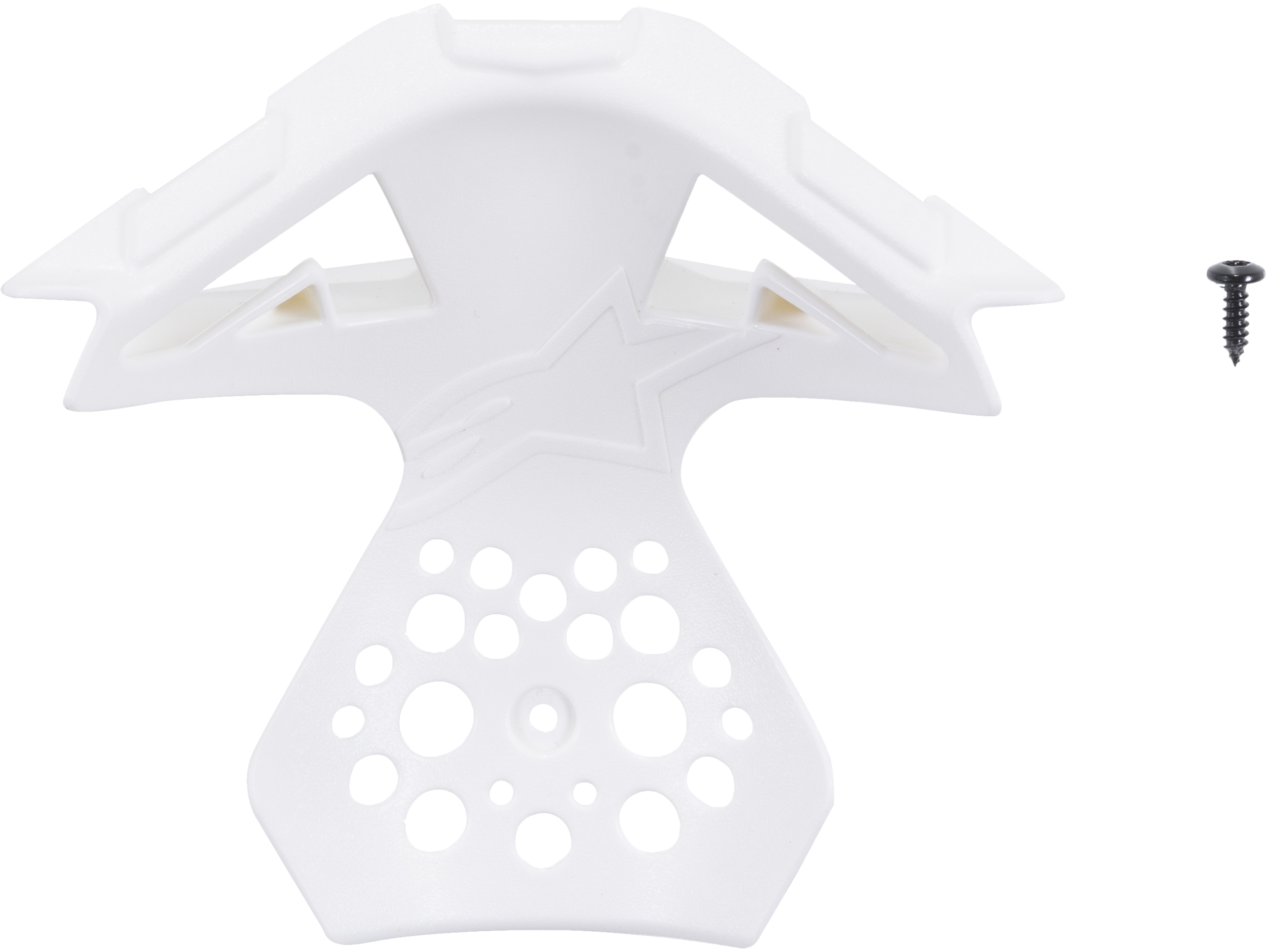 M8/M10 HELMET CHIN VENT FRAME GLOSS WHITE MD-2X