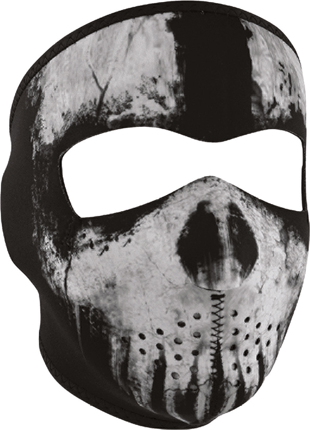 NEOPRENE FULL MASK SKULL GHOST