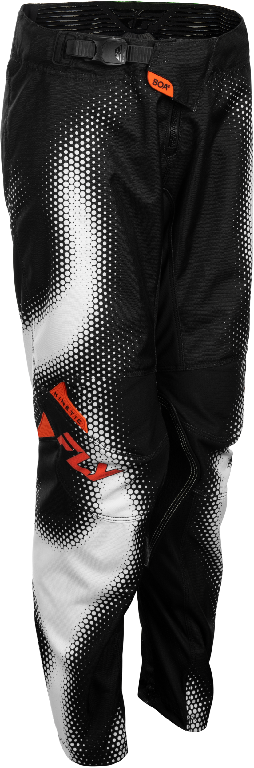 YOUTH KINETIC TORCH PANTS BLACK/WHITE/ORANGE SZ 20