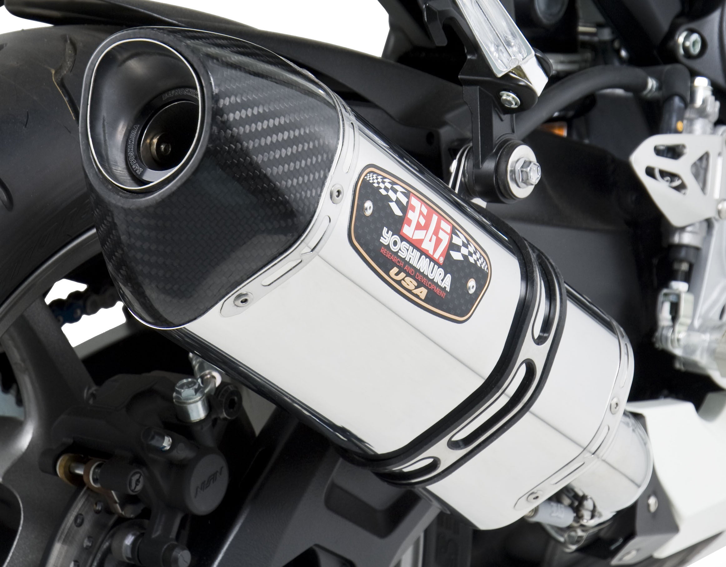EXHAUST STREET R-77 SLIP-ON SS-SS-CF #960-1425