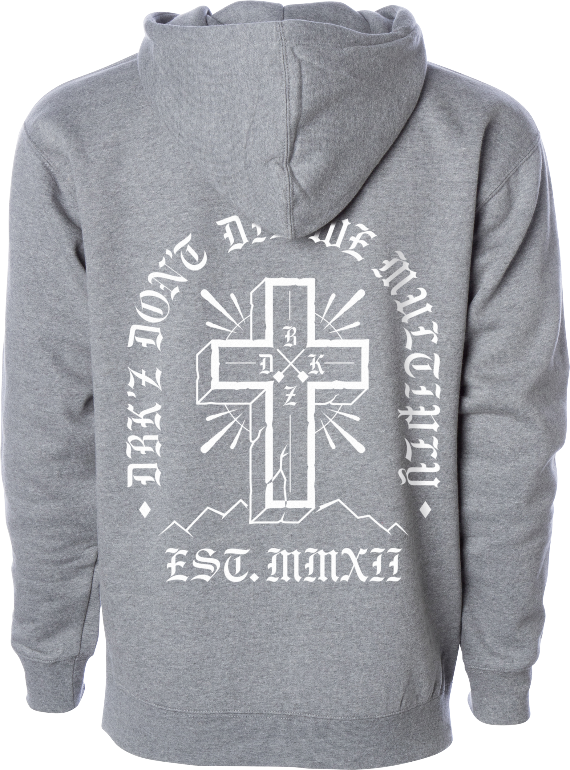 MULTIPLY ZIP HOODIE GUNMETAL HEATHER 2X
