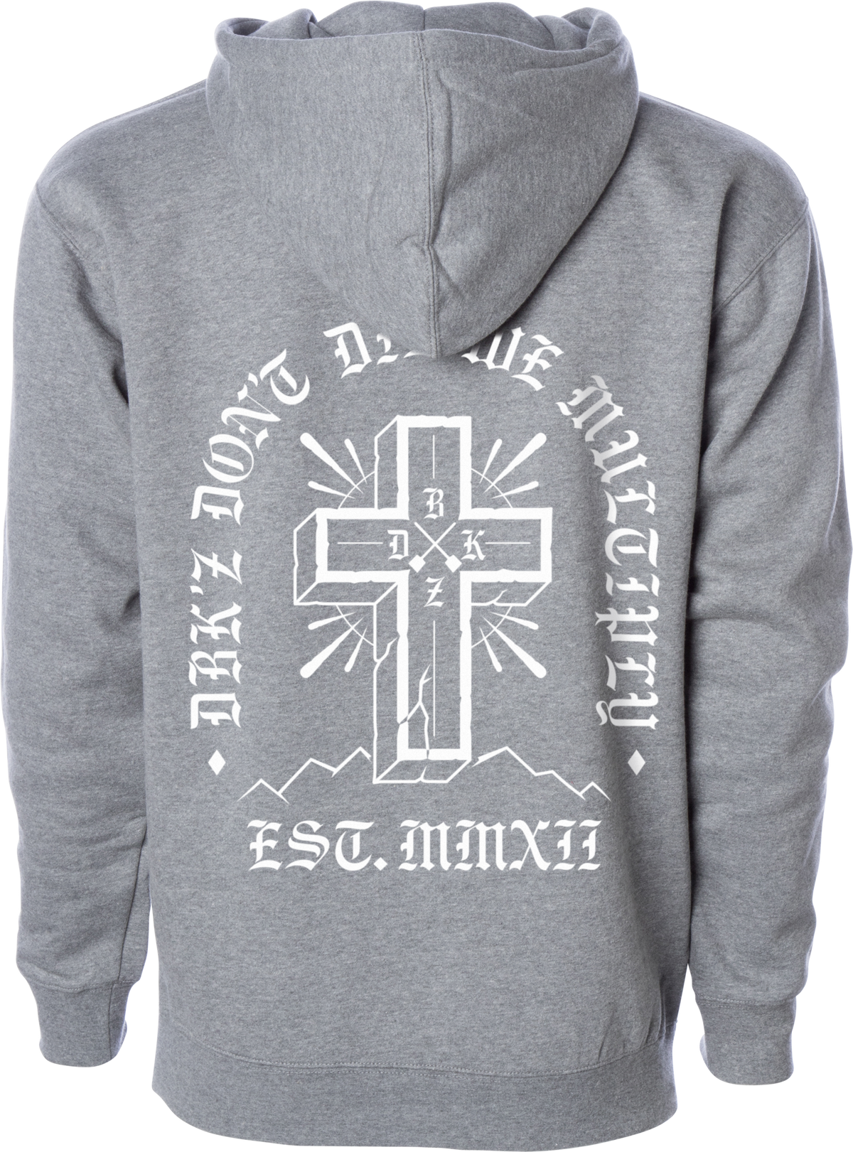MULTIPLY ZIP HOODIE GUNMETAL HEATHER SM