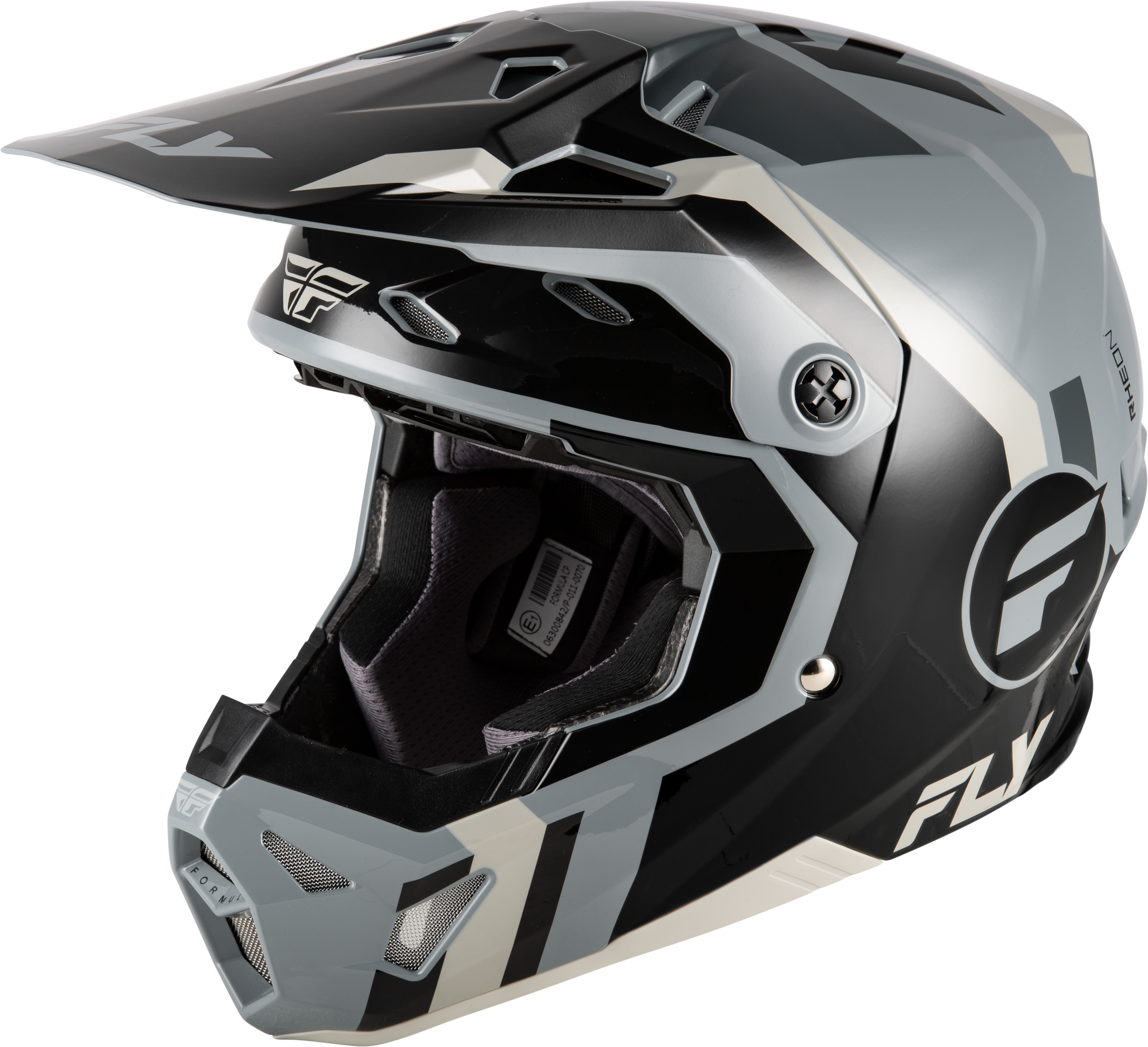 FORMULA CP SEAL HELMET BLACK/GREY/LIGHT GREY LG
