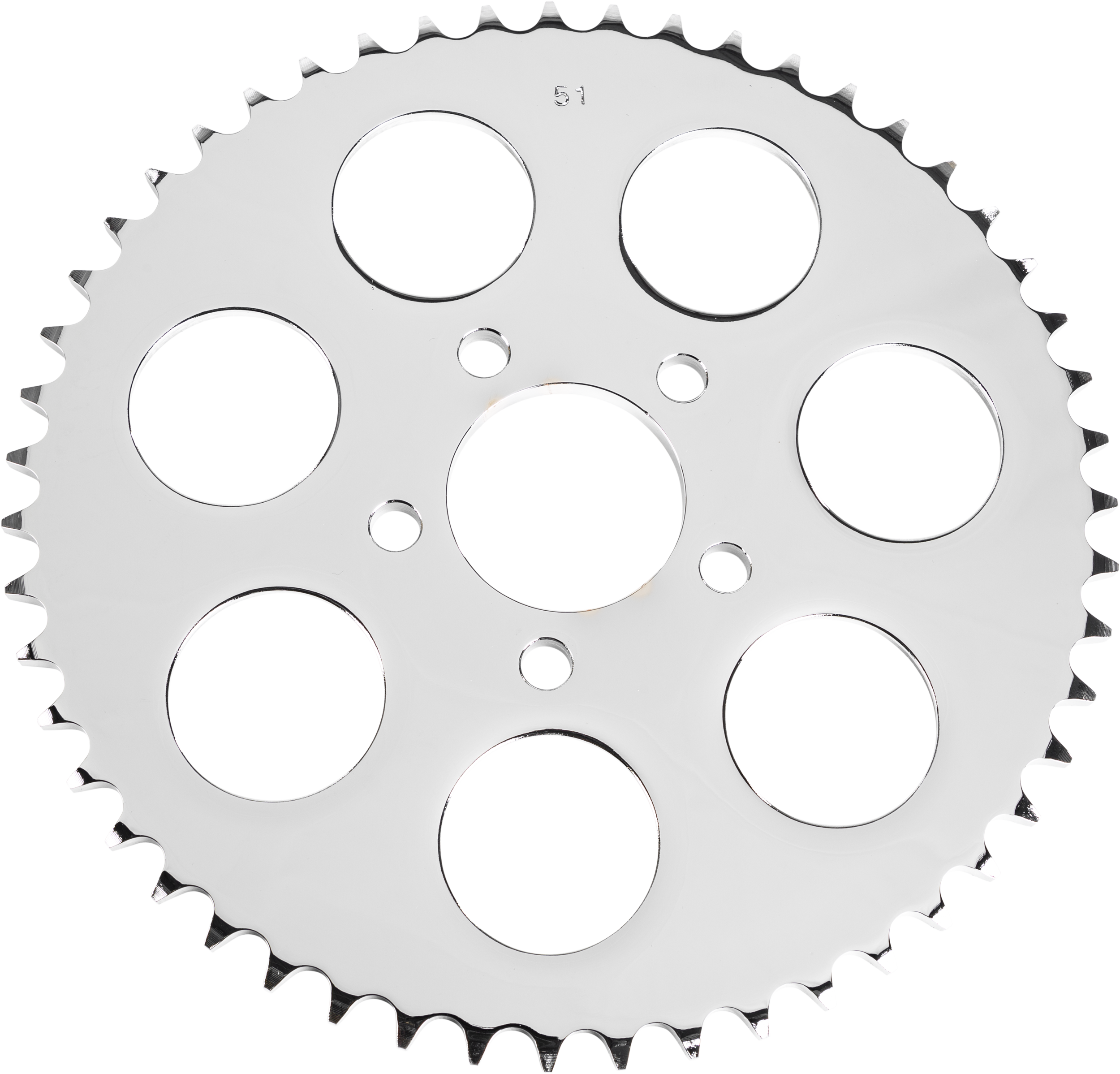 REAR SPROCKET 51T CHROME BIG TWIN 00-13