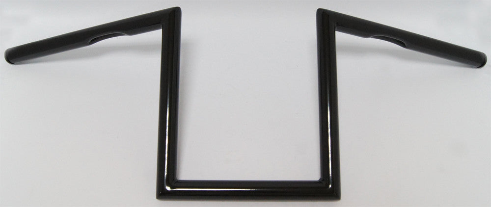 1" Z-BAR DIMPLED 10" GLOSS BLACK