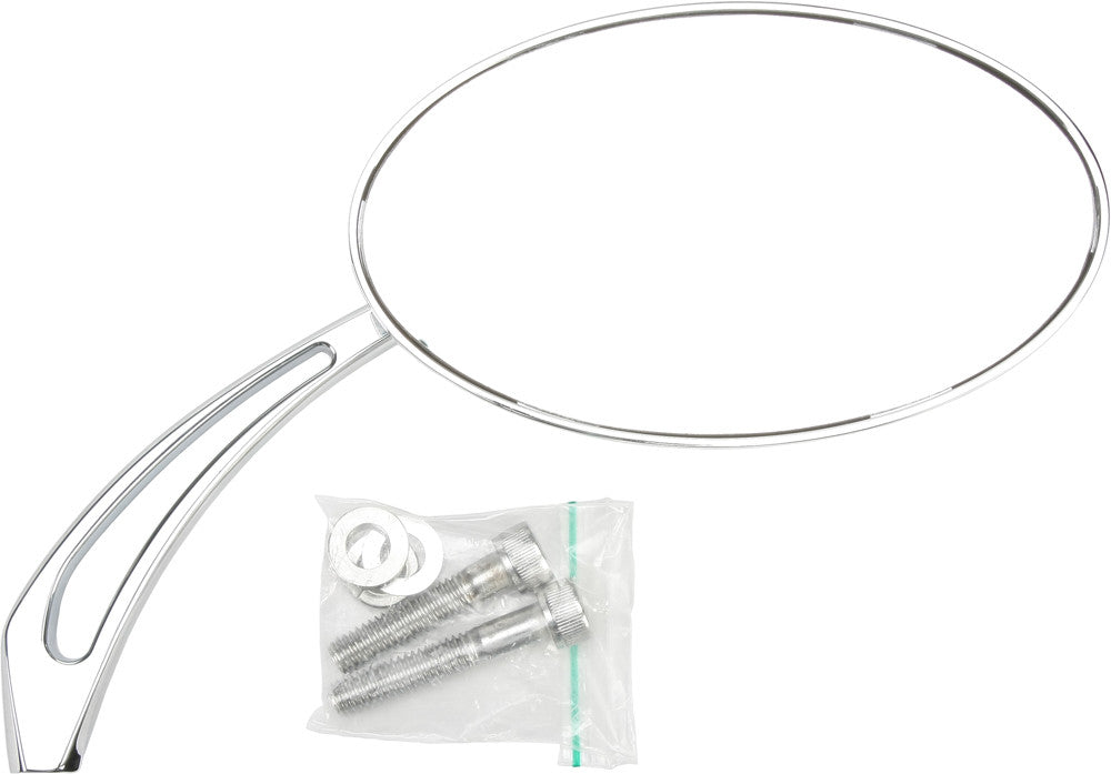 OVAL ARROW MIRROR CHROME