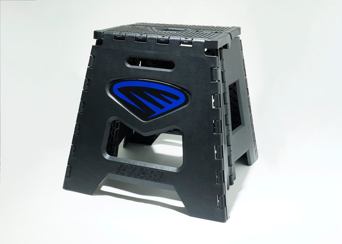 FOLDING MOTO STAND BLUE