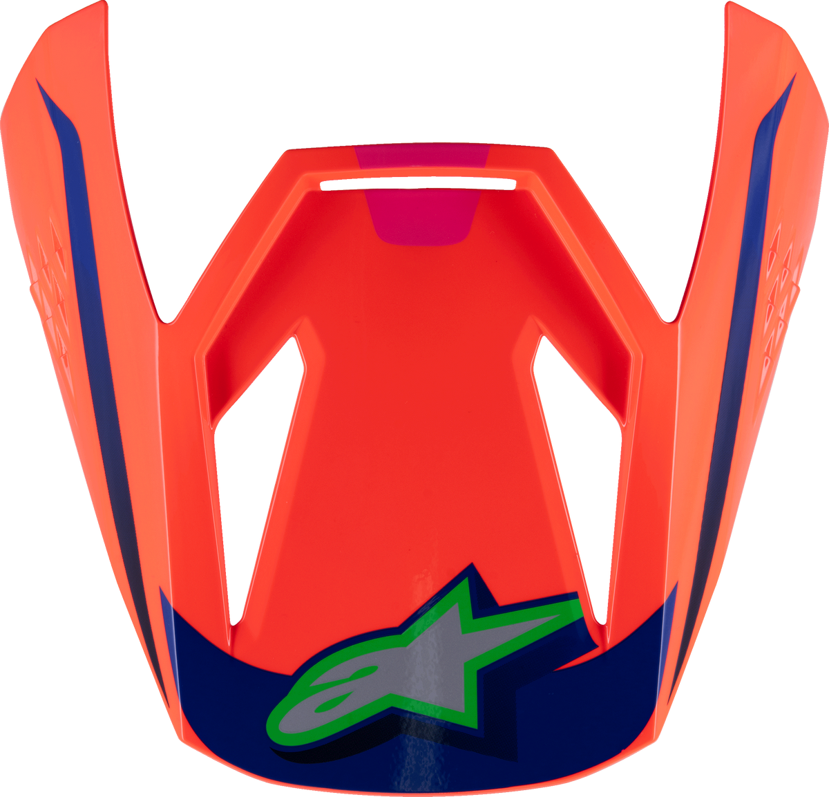 SM3 YOUTH DEEGAN VISOR ORNG FLUO/PRP/PNK FLUO GLOSSY