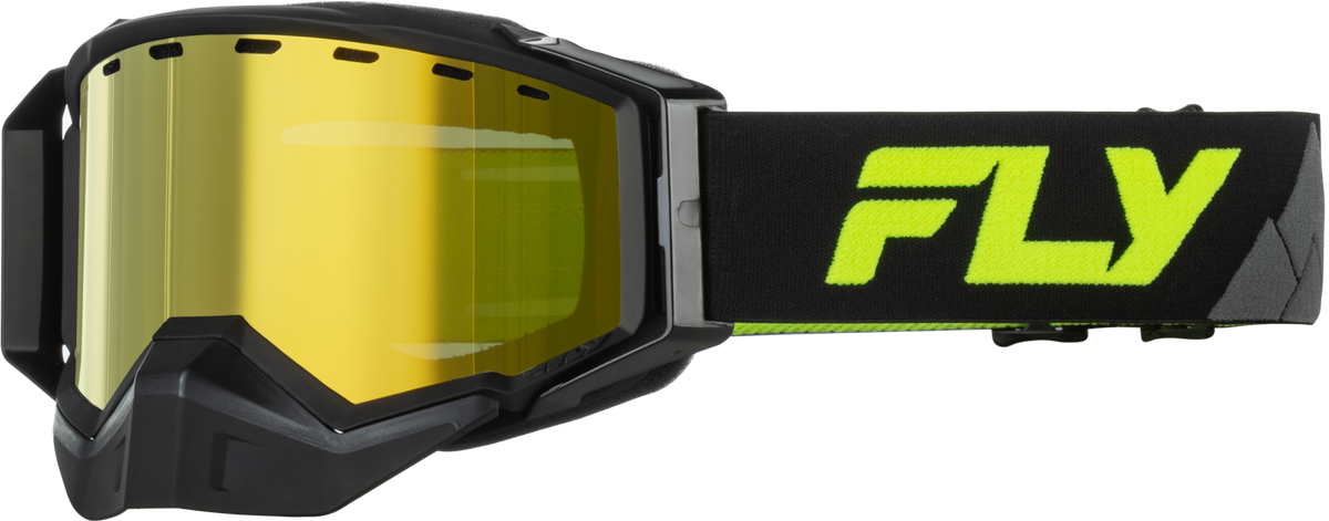 ZONE ELITE SNW HI-VIS/BLACK W/YELLOW LENS