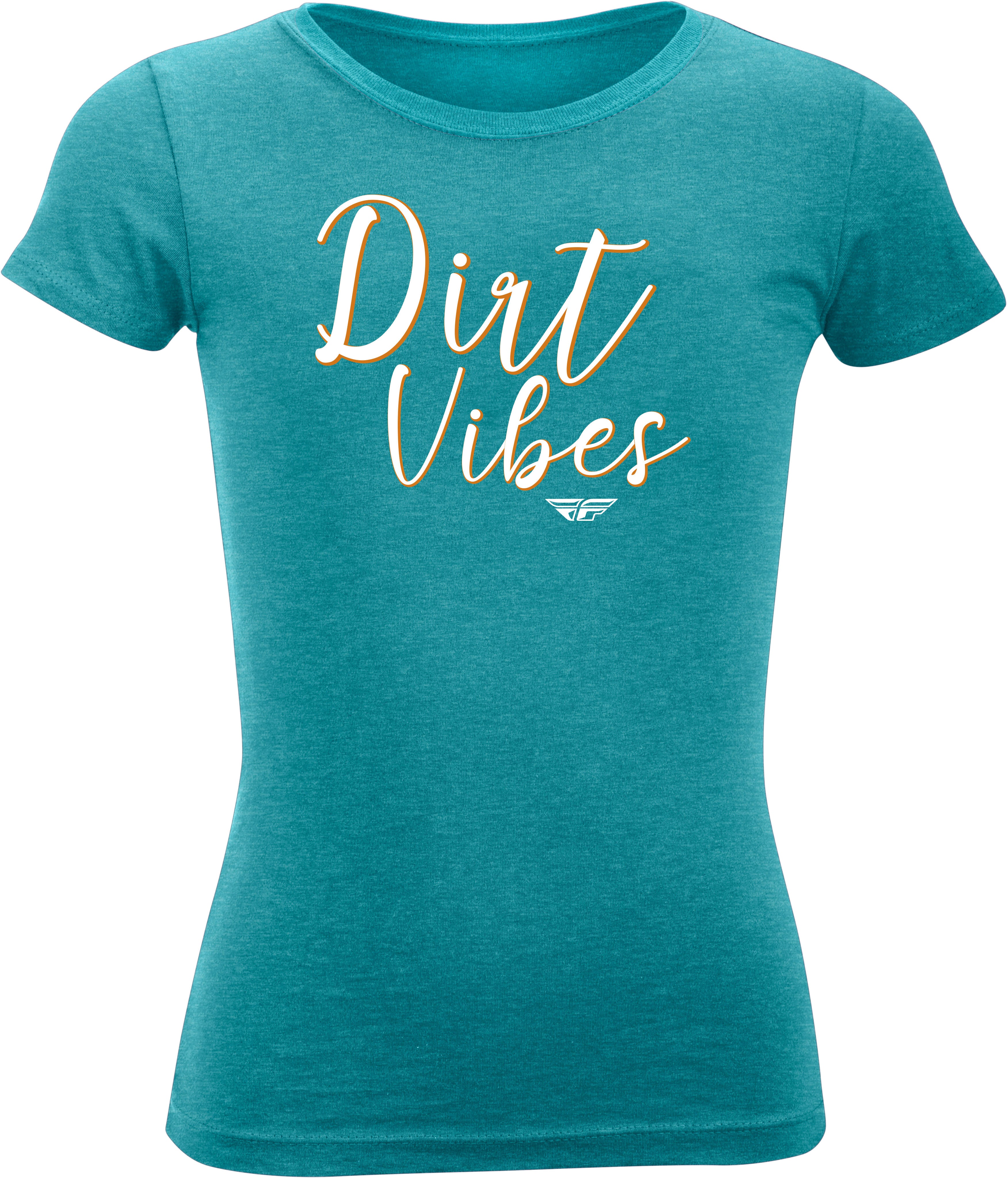 GIRL'S FLY DIRT VIBES TEE BLUE YL