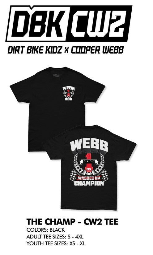 THE CHAMP CW2 TEE BLACK XL