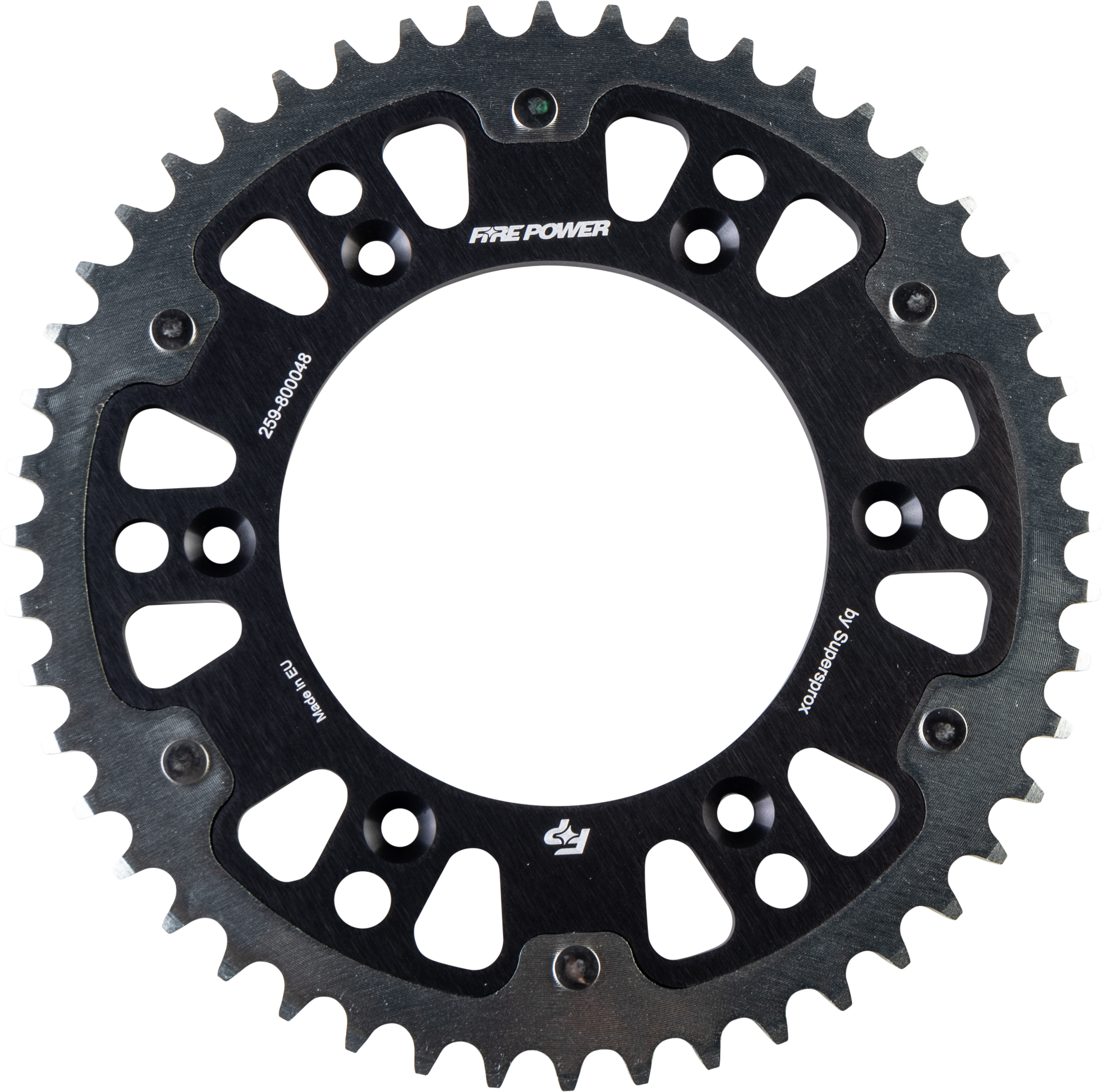REAR SPROCKET HYBRID 48T BLK/SIL