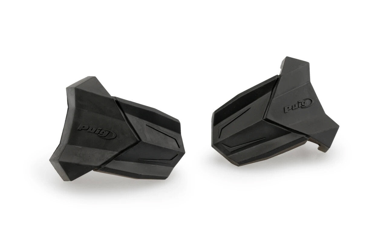 RUBBER END REPLACEMENT FRAME SLIDER R19 PAIR BLACK