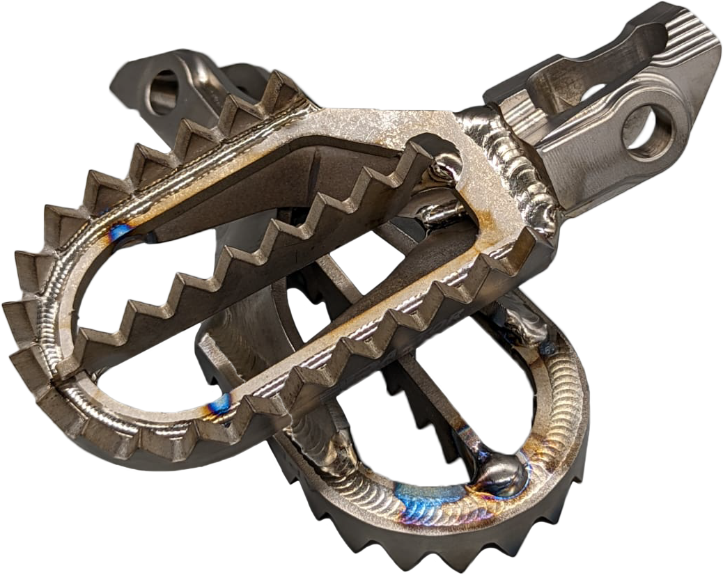 TITANIUM FOOT PEGS GAS/HUSQ/KTM STARK 10MM BACK